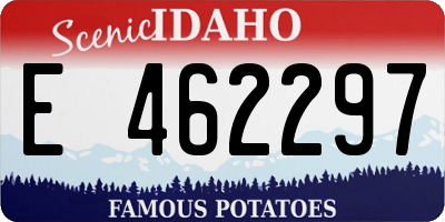 ID license plate E462297