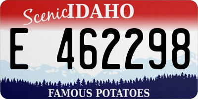ID license plate E462298