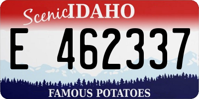 ID license plate E462337