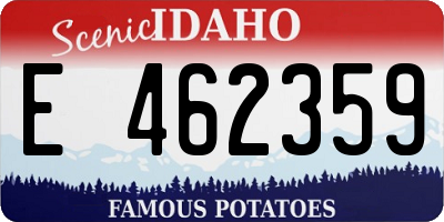 ID license plate E462359