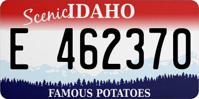 ID license plate E462370