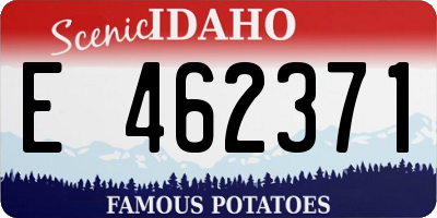ID license plate E462371