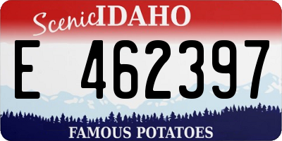 ID license plate E462397