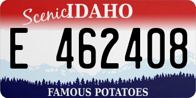 ID license plate E462408