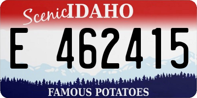 ID license plate E462415