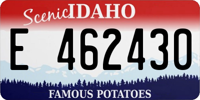 ID license plate E462430