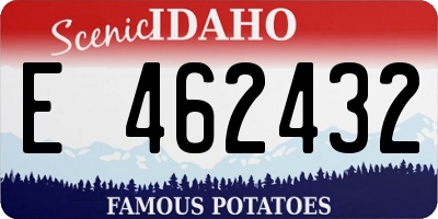 ID license plate E462432