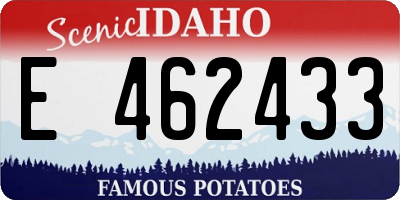 ID license plate E462433