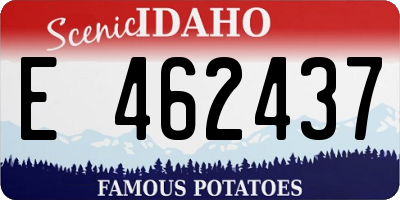 ID license plate E462437