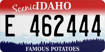 ID license plate E462444