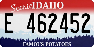 ID license plate E462452