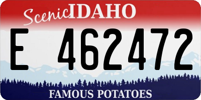 ID license plate E462472