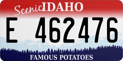 ID license plate E462476
