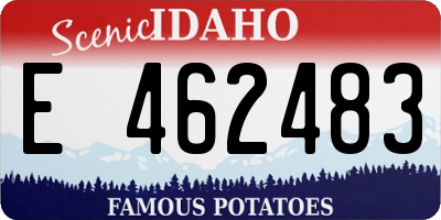 ID license plate E462483