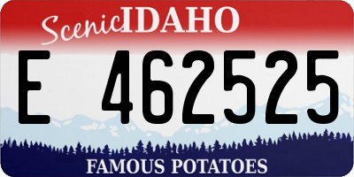 ID license plate E462525