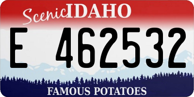 ID license plate E462532
