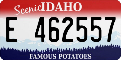 ID license plate E462557