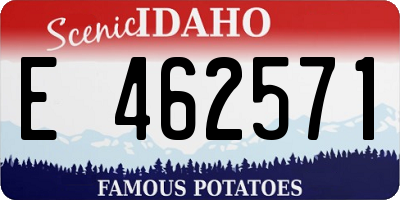 ID license plate E462571