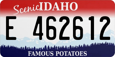 ID license plate E462612