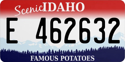 ID license plate E462632