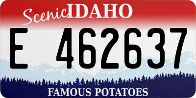 ID license plate E462637
