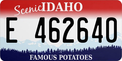 ID license plate E462640