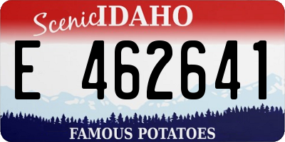 ID license plate E462641