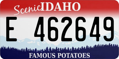 ID license plate E462649