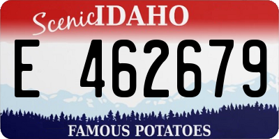ID license plate E462679