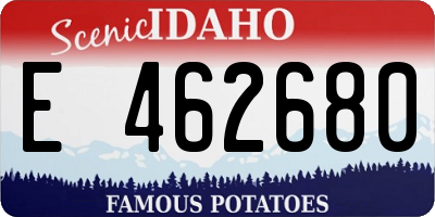 ID license plate E462680