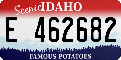 ID license plate E462682