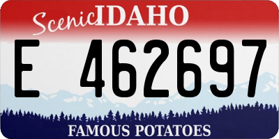 ID license plate E462697