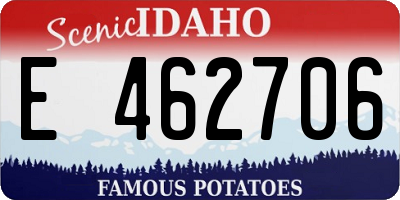 ID license plate E462706