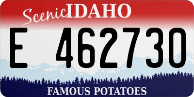 ID license plate E462730