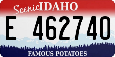 ID license plate E462740