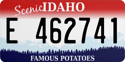 ID license plate E462741