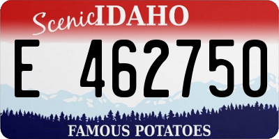 ID license plate E462750