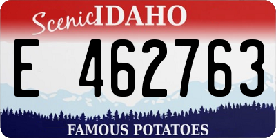 ID license plate E462763
