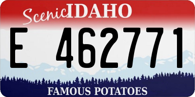 ID license plate E462771