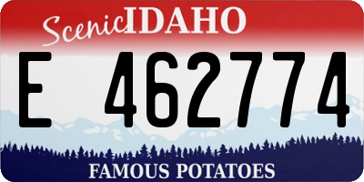ID license plate E462774