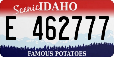 ID license plate E462777