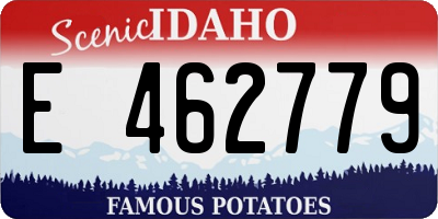 ID license plate E462779