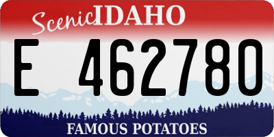 ID license plate E462780