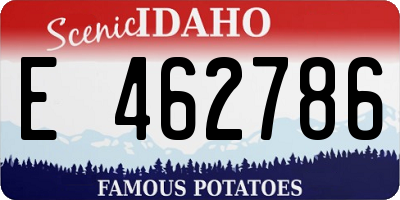 ID license plate E462786