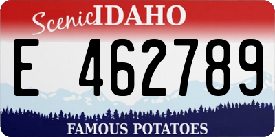 ID license plate E462789