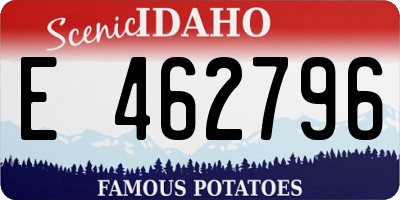 ID license plate E462796