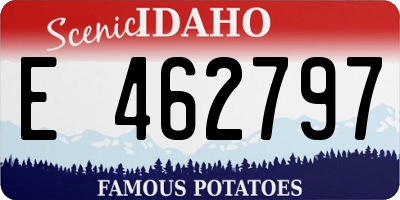 ID license plate E462797