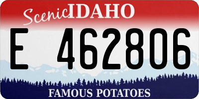 ID license plate E462806