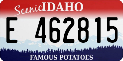ID license plate E462815