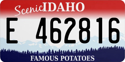 ID license plate E462816